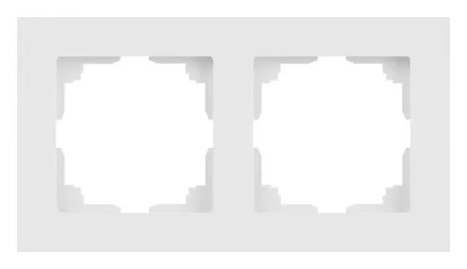 Рамка 2-м СП Accent 6-502-01М бел. матов. Intro Б0063751