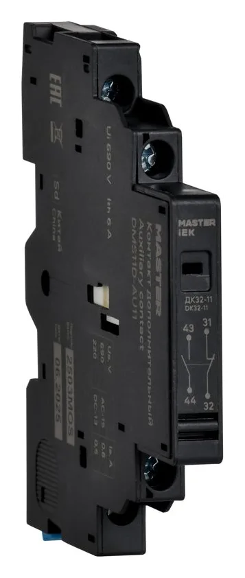 Контакт дополнительный 1НО+1НЗ ДК32-11 KARAT IEK DMS11D-AU11