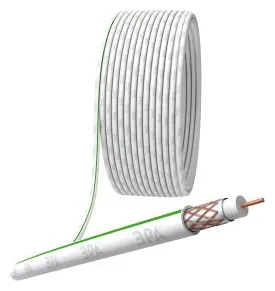 Кабель коаксиальный SAT 703 B Cu/оплетка Cu 75% PVC 75Ом бел. (м) S-B-75-PVC100 Эра Б0044612