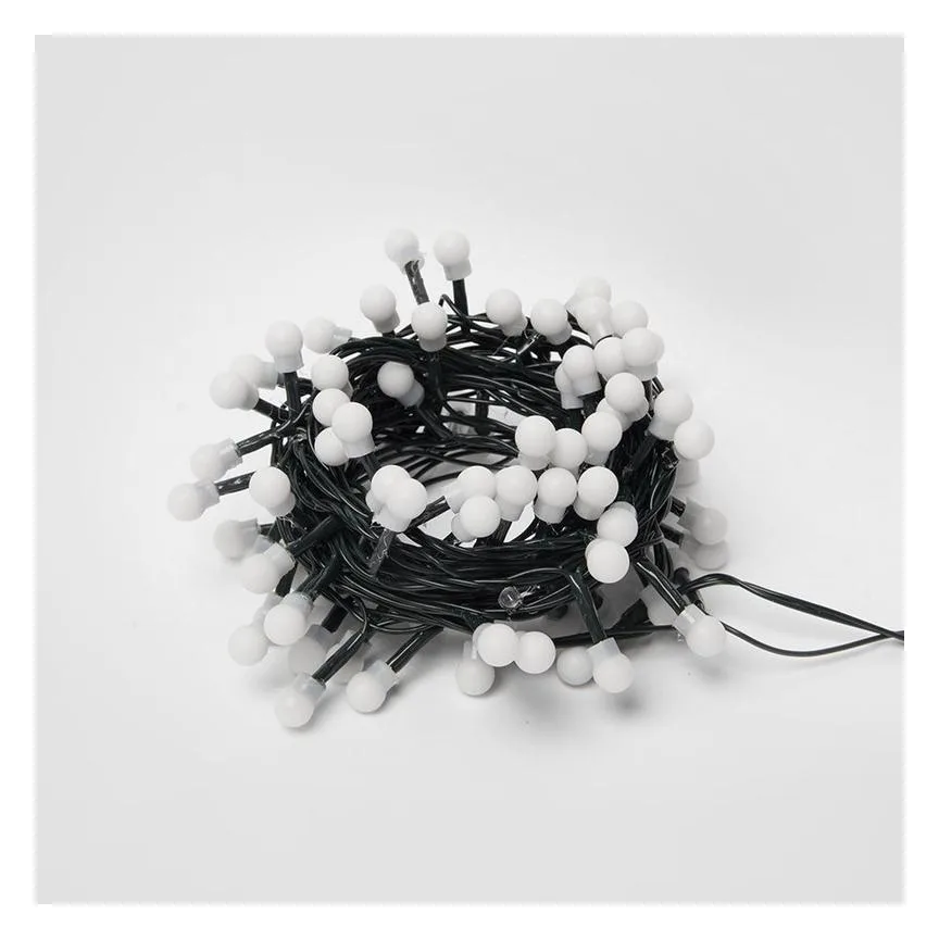 Гирлянда светодиодная ULD-S0500-100/DGA MULTI IP20 COLORBALLS-1 с контроллером «Разноцветные шарики-1» 5м разноцвет. свет провод зел. Uniel UL-00005471
