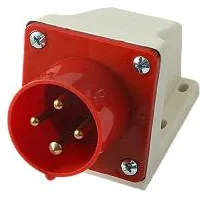 Вилка стационарная для наружн. уст. PPC 524 3PPE 32А 380В IP44 JazzWay 5072893