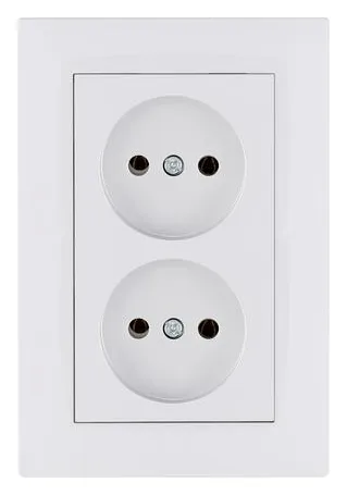 Розетка 2-я Karea RIZZ без заземл. бел. Makel 88001017