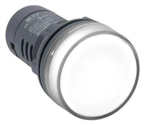 Лампа светосигнальная SB7 d22мм 230В AC бел. моноблочная SE SB7EV07MP