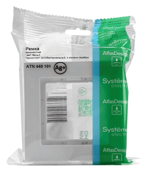 Рамка 1-м AtlasDesign Aqua IP44 бел. SE ATN440101
