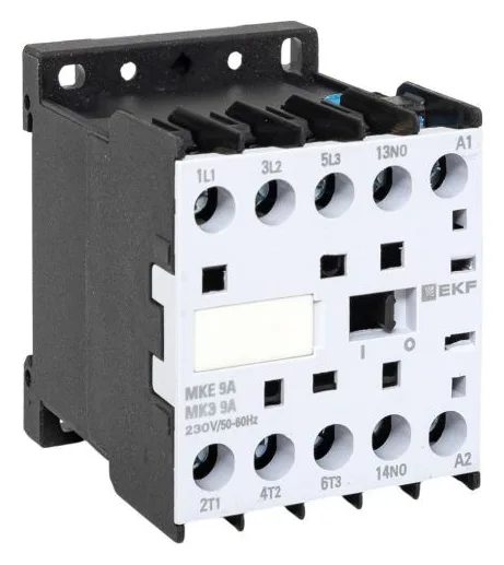 Контактор МКЭ-1 9А кат. 230В AC 1НО EKF Mctr-s-9-230