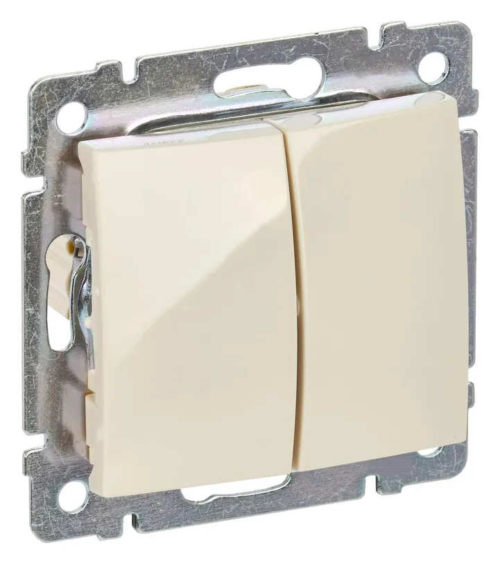 Выключатель 2-кл. СП Valena 10А IP31 250В механизм сл. кость IEK 774305