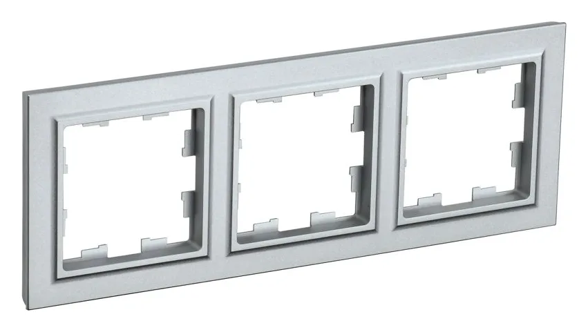 Рамка 3-м BRITE РУ-3-БрА алюм. IEK BR-M32-K47