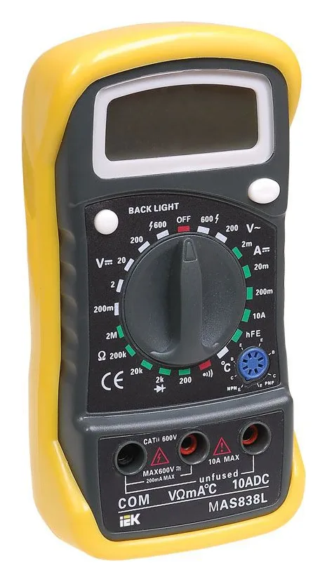 Мультиметр цифровой Master MAS838L IEK TMD-3L-838