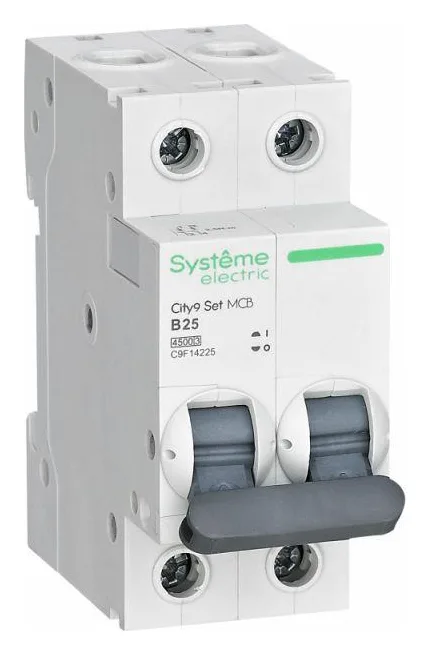 Выключатель автоматический модульный 2п B 25А 4.5кА City9 Set 230В SE C9F14225