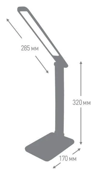 Светильник настольный UF-730 С01 LED 11Вт 3 ур. ярк. бел. Ultraflash 14177