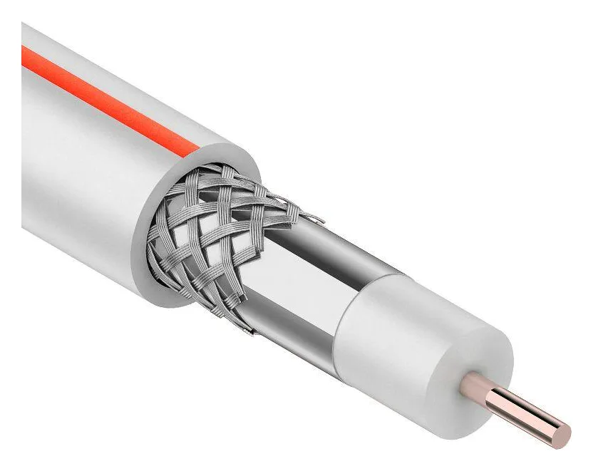 Кабель SAT 50M+Cu/Al/Cu 48х0.12 75 Ом бухта Б (Red Line) (м) PROCONNECT 01-2401-6