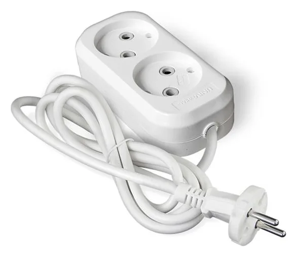Удлинитель 2х2м без заземл. 6А IP20 У6-011М ПВС 2х0.75 UNIVersal 011М-02