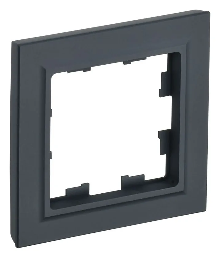 Рамка 1-м BRITE РУ-1-БрГ графит IEK BR-M12-K53