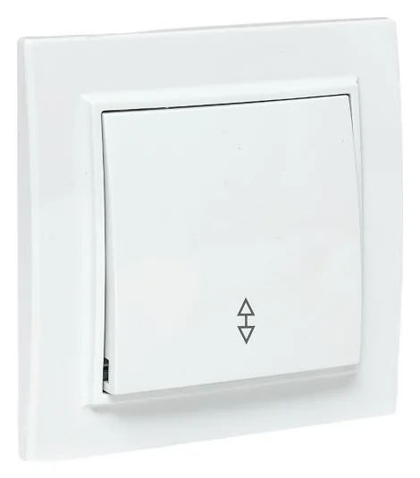 Переключатель проходной 1-кл. СП Минск 10А IP20 бел. Basic EKF ERV10-025-10