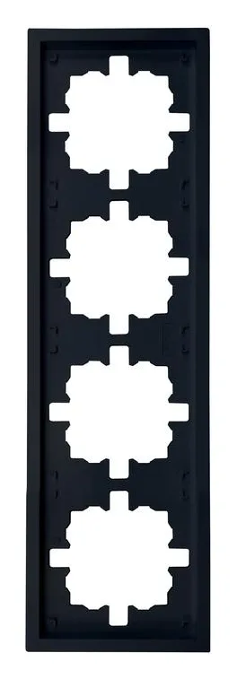 Рамка 4-м ZIMA горизонт. черн. бархат LEZARD 704-4200-149
