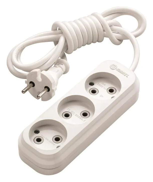 Удлинитель 3х10м без заземл. 10А IP20 Makel MGP128