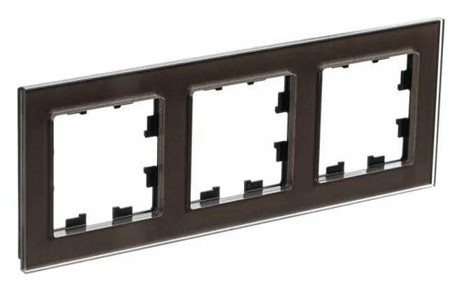 Рамка 3-м AtlasDesign Nature стекло мокко SE ATN320603