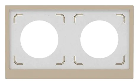 Рамка 2-м KANT IP44 ванильн. марципан DKC 7015944