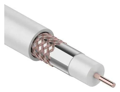Кабель RG-6U+Cu 48проц. 75Ом бел. (м) PROCONNECT 01-2206