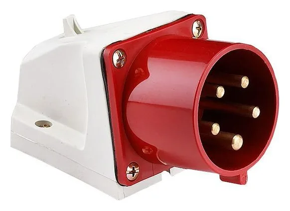 Вилка стационарная 525 32А 3P+PE+N 380В IP44 EKF ps-525-32-380