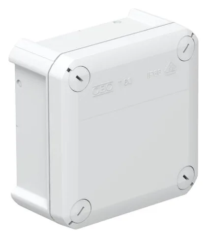 Коробка распределительная 100х100х48мм IP66 T60 OE закрыт. свет. сер. OBO 2007239