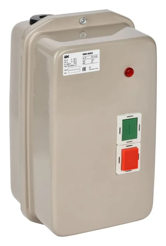 Контактор КМИ-46562 65А 380В/АС3 IP54 KARAT IEK KKM46-065-380-00