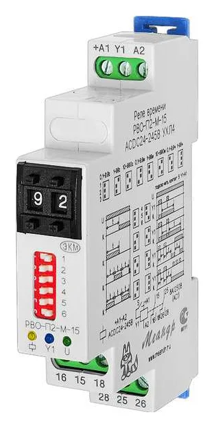Реле времени РВО-П2-М-15 УХЛ4 24-245В AC/DC Меандр A8302-16932306