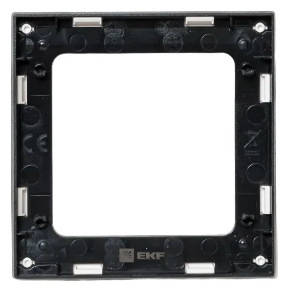 Рамка 1-м Стокгольм бел. с линией цвета черн. PROxima EKF EXM-G-304-10