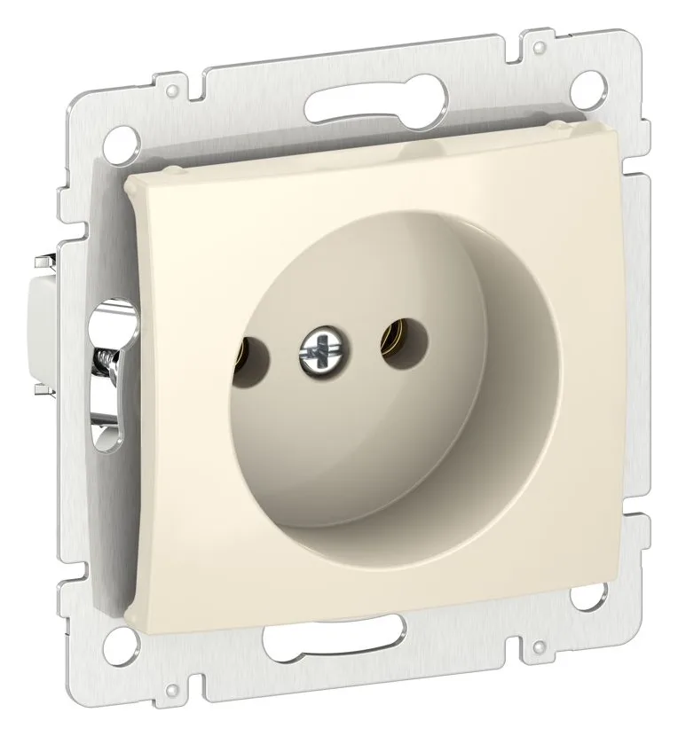 Розетка 1-м СП IEKVALENA 16А IP21 2P без заземл. механизм сл. кость (DIY-упак.) IEK 6956111