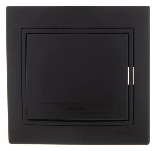 Выключатель 1-кл. 1п СП Mira 10А IP20 со вставкой черн. бархат LEZARD 701-4242-100