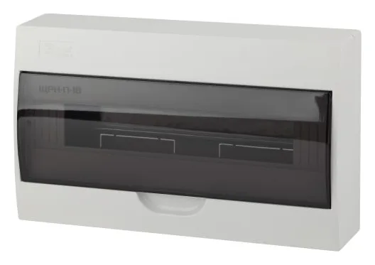 Бокс навесной ЩРН-П-18 18мод. IP41 пластик SIMPLE NO-box_simple-plastic_18_surface BOXS18 Эра Б0041527