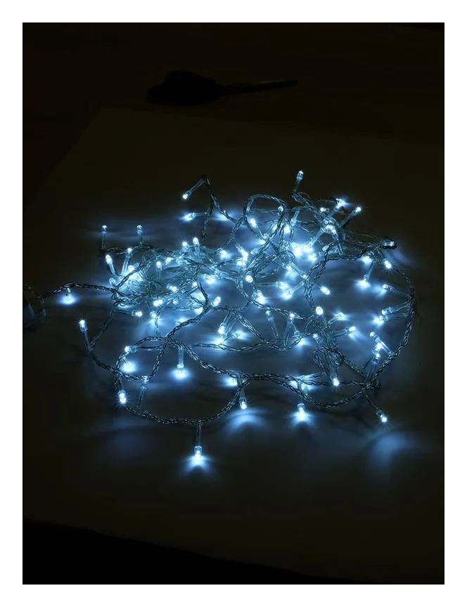 Гирлянда ILD100C-TW 100LED бел. 5м провод прозр. Shlights 4690601042750