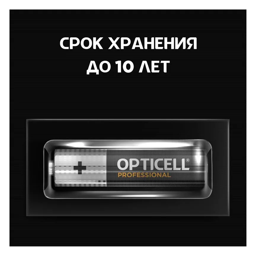 Элемент питания алкалиновый AAA/LR03 (блист. 4шт) Professional Opticell 5052002/6052002