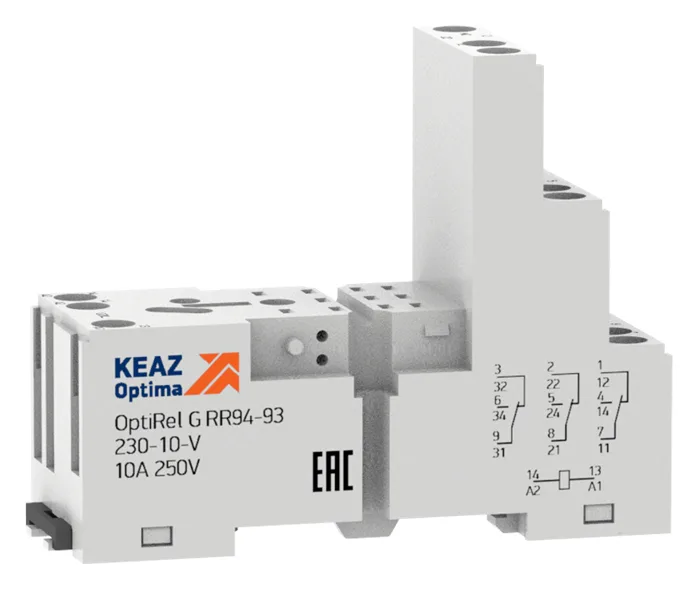 Розетка для реле OptiRel G RR94-92-230-12-V КЭАЗ 281164
