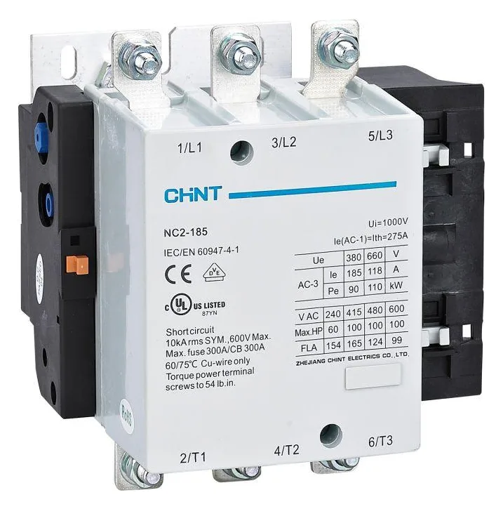 Контактор NC2-185 185А кат. 220-240В AC AC-3 (R) CHINT 671435