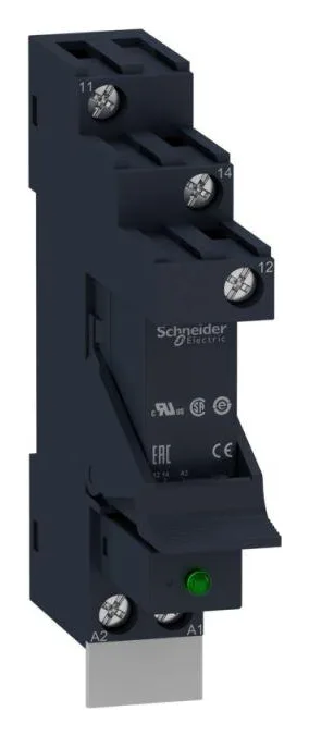 Комплект ZELIO реле/колодка/скоба/маркировка/вар. 12А 230В SchE RSB1A120P7PV