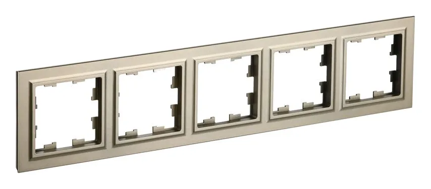 Рамка 5-м BRITE РУ-5-БрШ шампань IEK BR-M52-K37