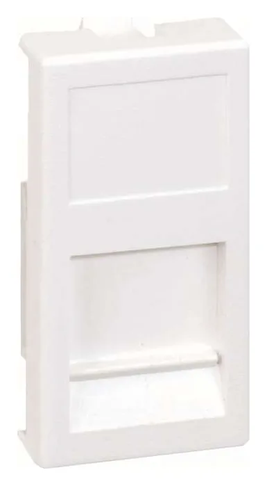 Адаптер на 1 RJ45 коннектор узкий защ. шторки 22.5х45мм графит Simon Connect KA76-14