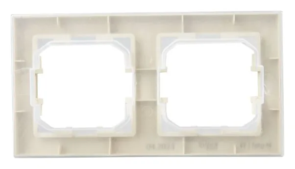 Рамка 2-м IP44 BRITE РУ-2-БрКр-44 беж. IEK BR-M22-44-K10