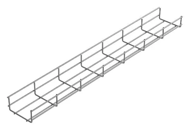 Лоток проволочный 100х60 L3000 сталь 4мм PL60-100-3000 оцинк. КМ LO0661