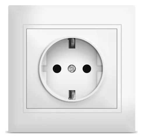 Розетка 1-м СП Севиль 16А IP20 с заземл. бел. UNIVersal С0028