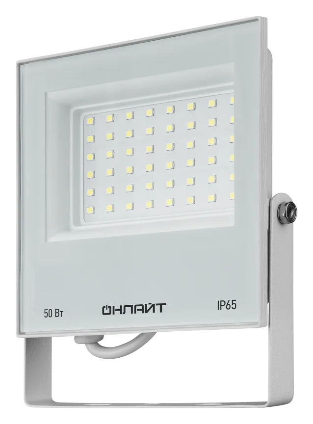Прожектор светодиодный 90 137 OFL-50-6K-WH-IP65-LED 50Вт 6000К IP65 4000лм бел. ОНЛАЙТ 90137