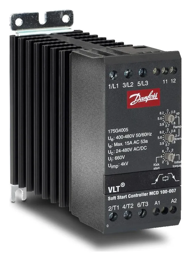 Устройство плавного пуска MCD100-007 208-240V 15A Danfoss 175G4004