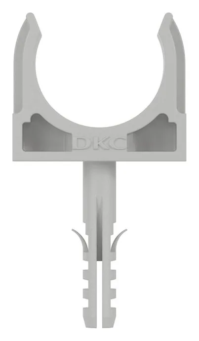Держатель для труб (клипса) d32мм с защелкой и дюбелем DKC 51332