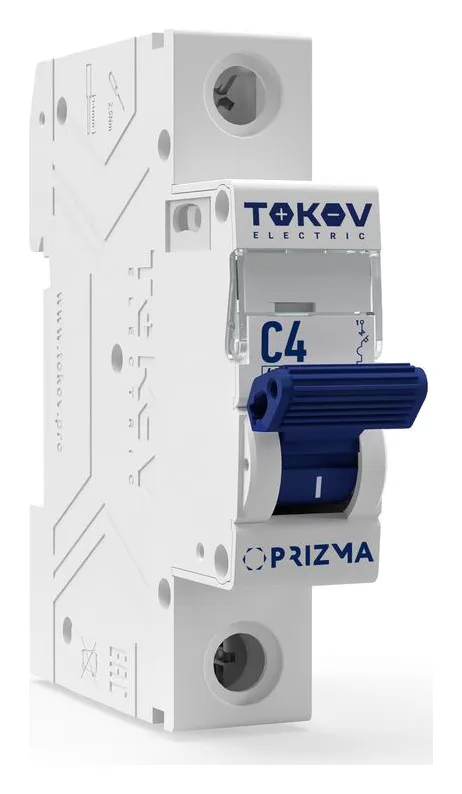 Выключатель автоматический модульный 1п C 4А 4.5кА PRIZMA TOKOV ELECTRIC TKE-PZ45-MCBI-1-4-C