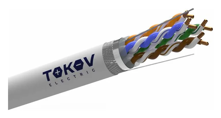 Кабель витая пара SF/UTP 4х2х24AWG(0.52мм) кат.5E нг(А)-HF (LSZH) indoor Fluke tested 305м (м) PRO TOKOV ELECTRIC TKP-C06-SF-42-5E-305-LSZH