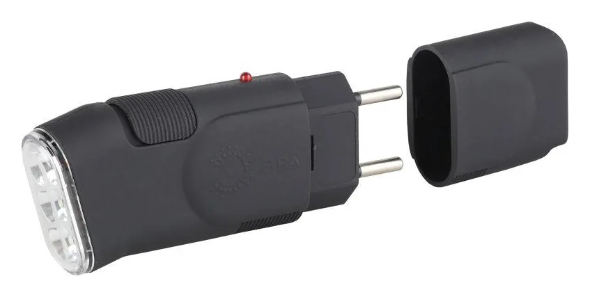 Фонарь аккумуляторный SDA10M 3LED прямое ЗУ евровилка (блист.) Эра C0041258