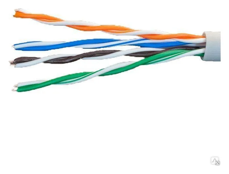 Кабель витая пара U/UTP кат.5E 4х2х24AWG solid CCA PVC сер. (м) Net.on 01-0302