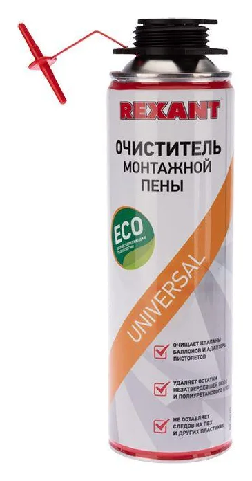 Очиститель монтажной пены 500мл Rexant 89-0909
