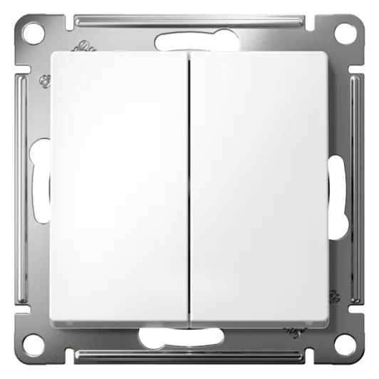 Выключатель 2-кл. СП AtlasDesign 10А IP20 (сх. 5) 10AX механизм бел. SE ATN000151